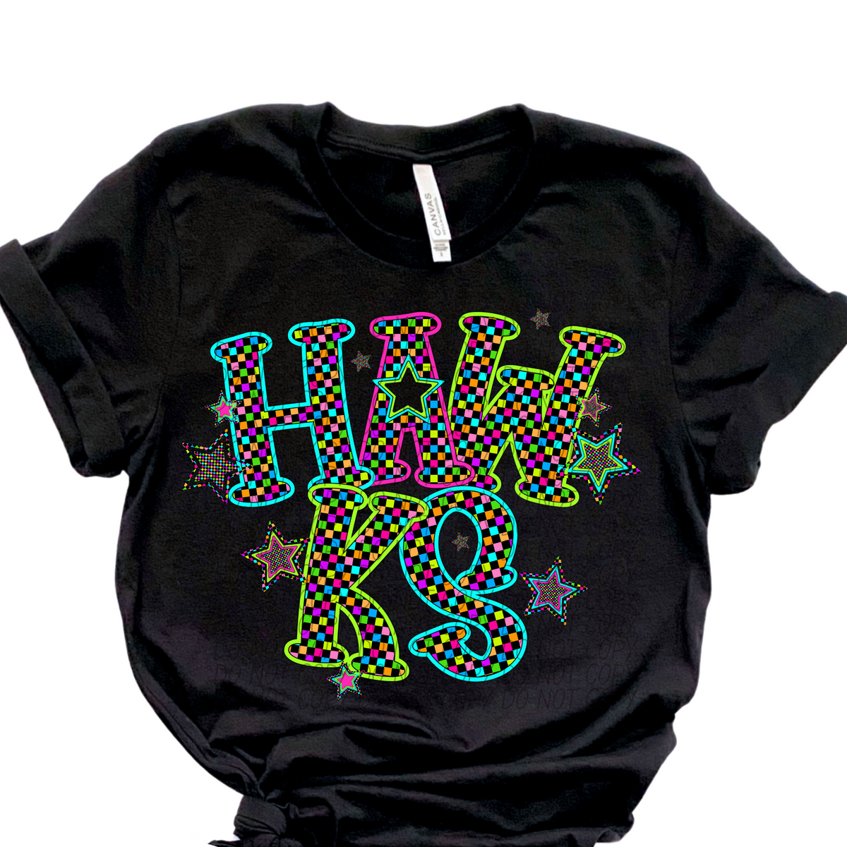 Hawks Neon Stars (City) 102375 DTF transfer