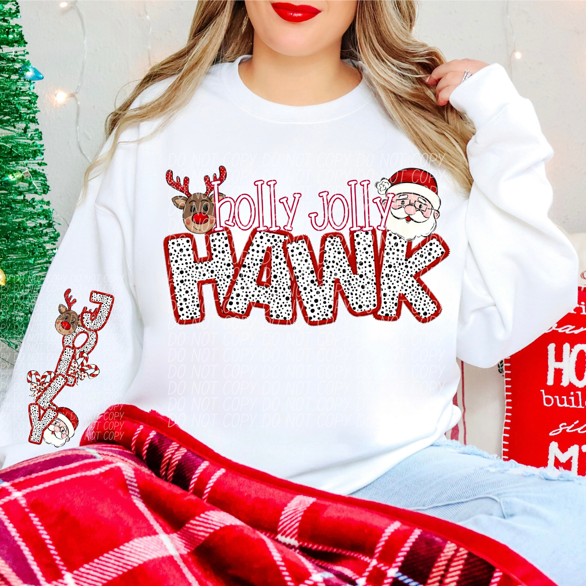 Hawk Holly Jolly (City) DTF transfer