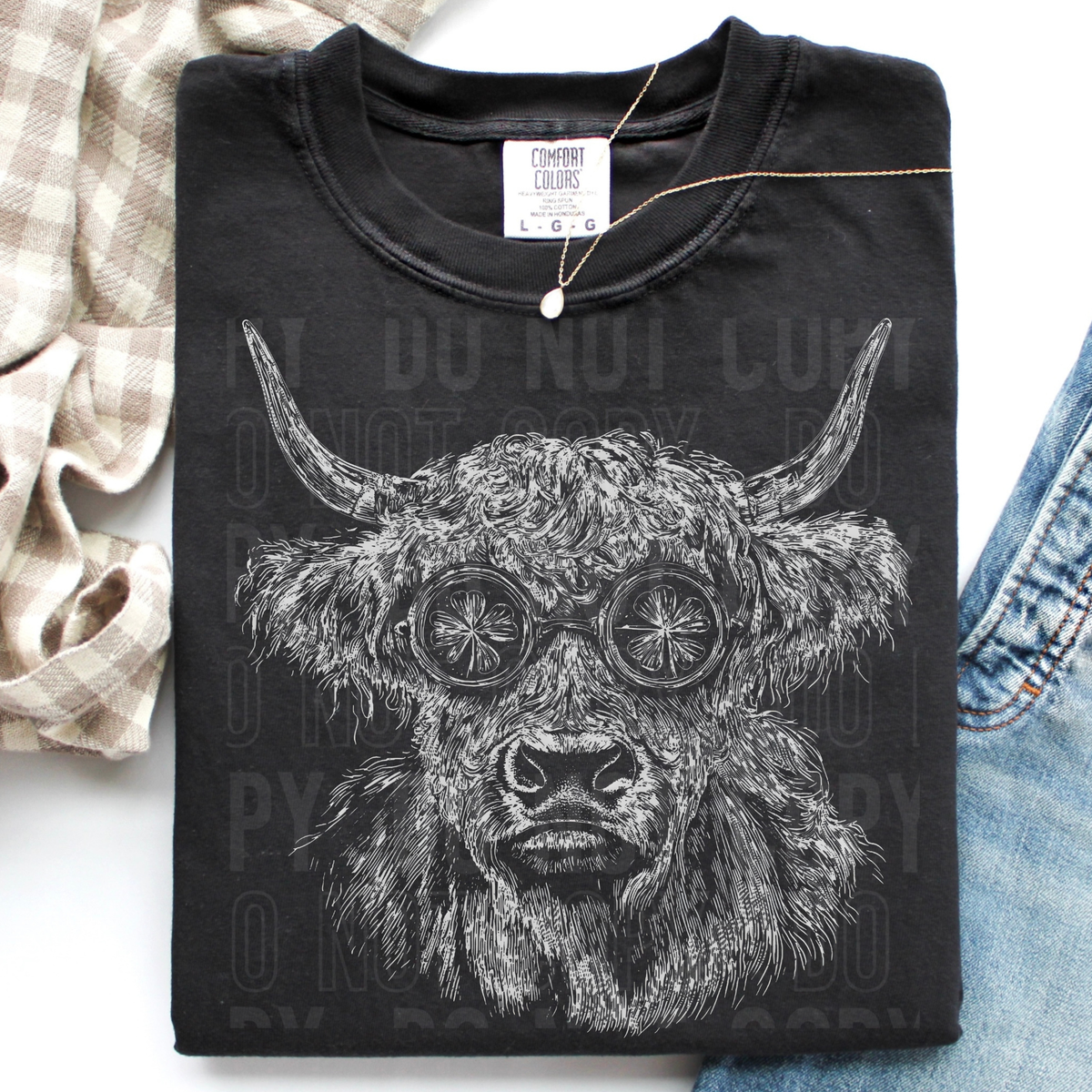 Highland Cow Sketch (SBB) DTF TRANSFER