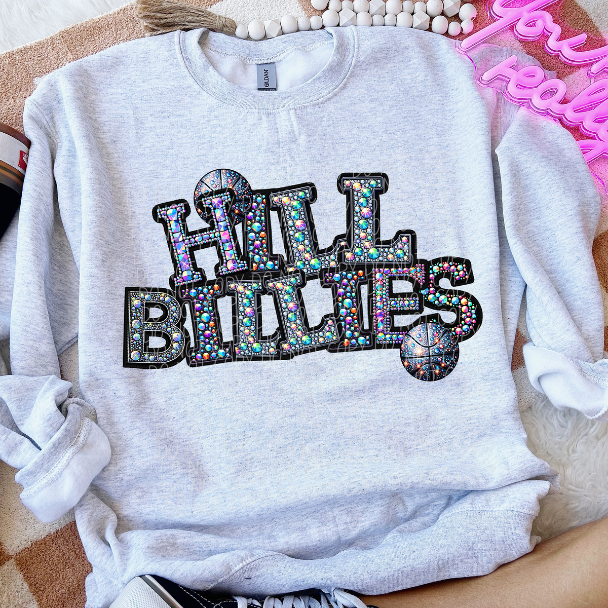 Hill Billies Basketball Rhinestone (CITY) 66538 DTF transfer