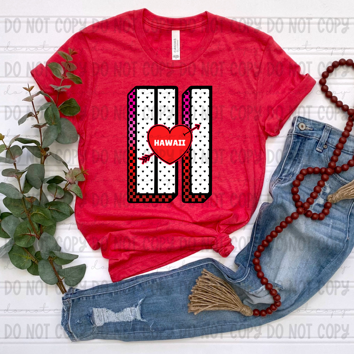 HI Hawaii red (Revel) DTF transfer