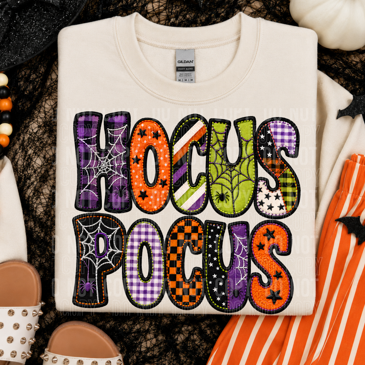 Hocus P faux embroidery (SBB) DTF Transfer
