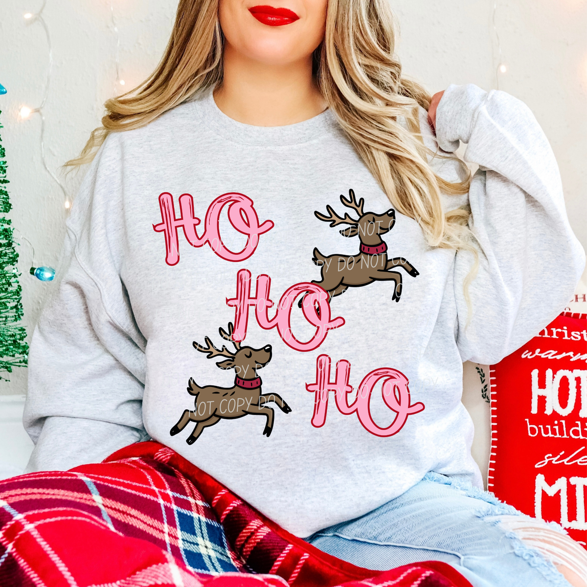 HOHOHO Reindeer (CITY)DTF Transfer