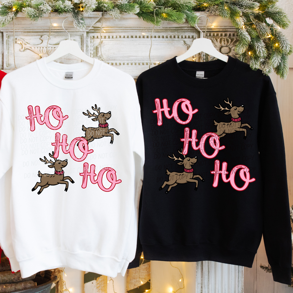 HOHOHO Reindeer (CITY)DTF Transfer