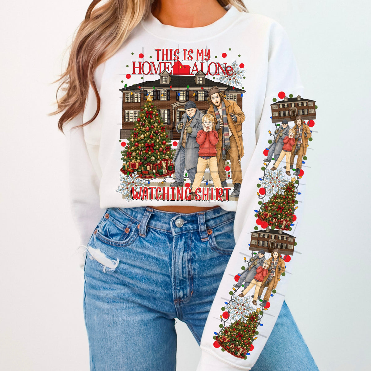 Home watching shirt (FRONT ONLY) (Starlight) DTF Transfer