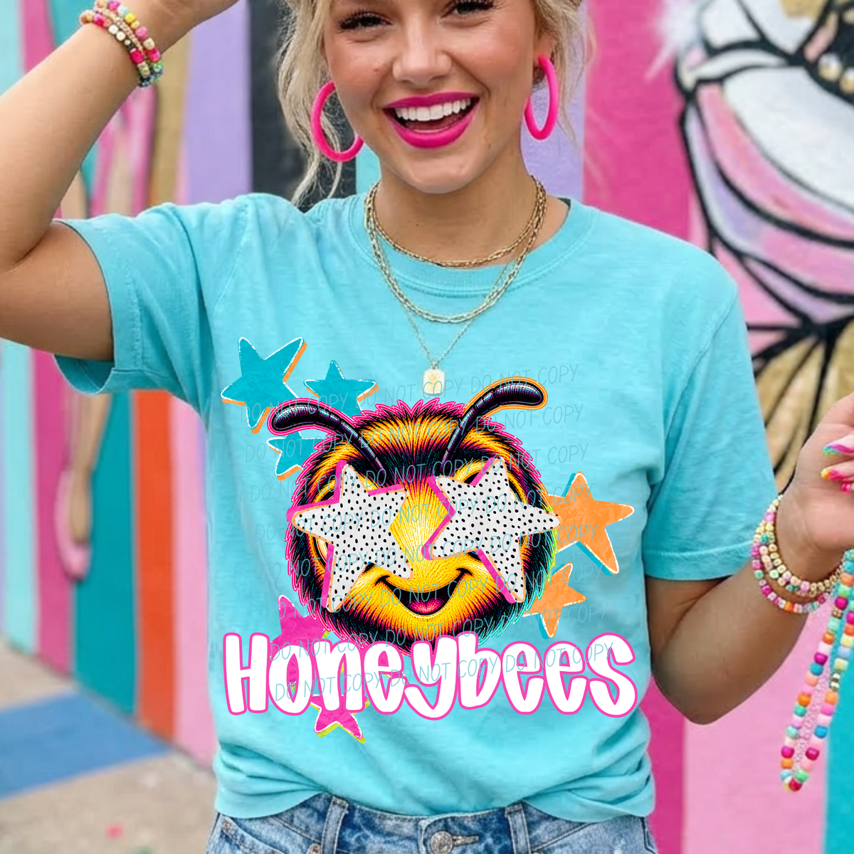 Honeybees pop art (City) DTF Transfer