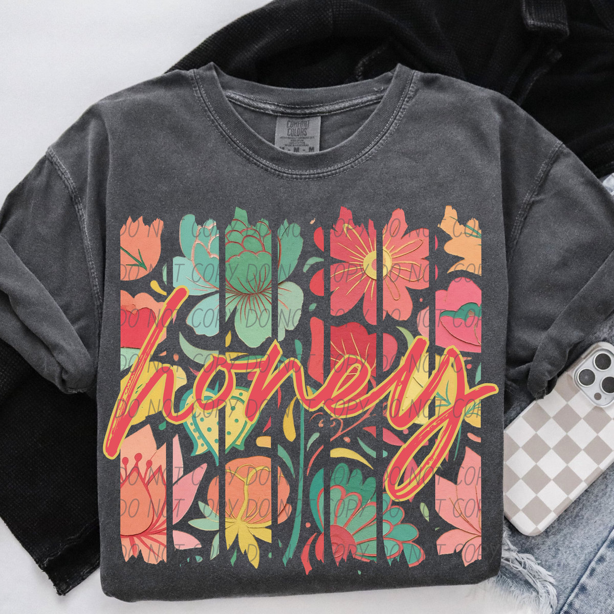 Honey boho stripes (City) DTF Transfer