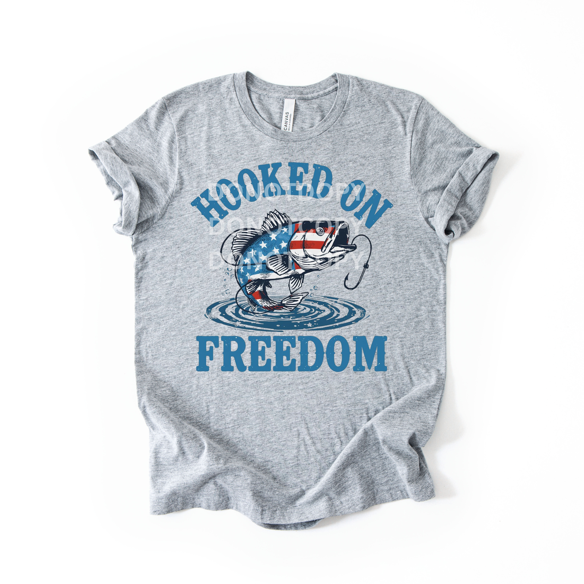 Hooked on freedom fish (CSG) DTF Transfer