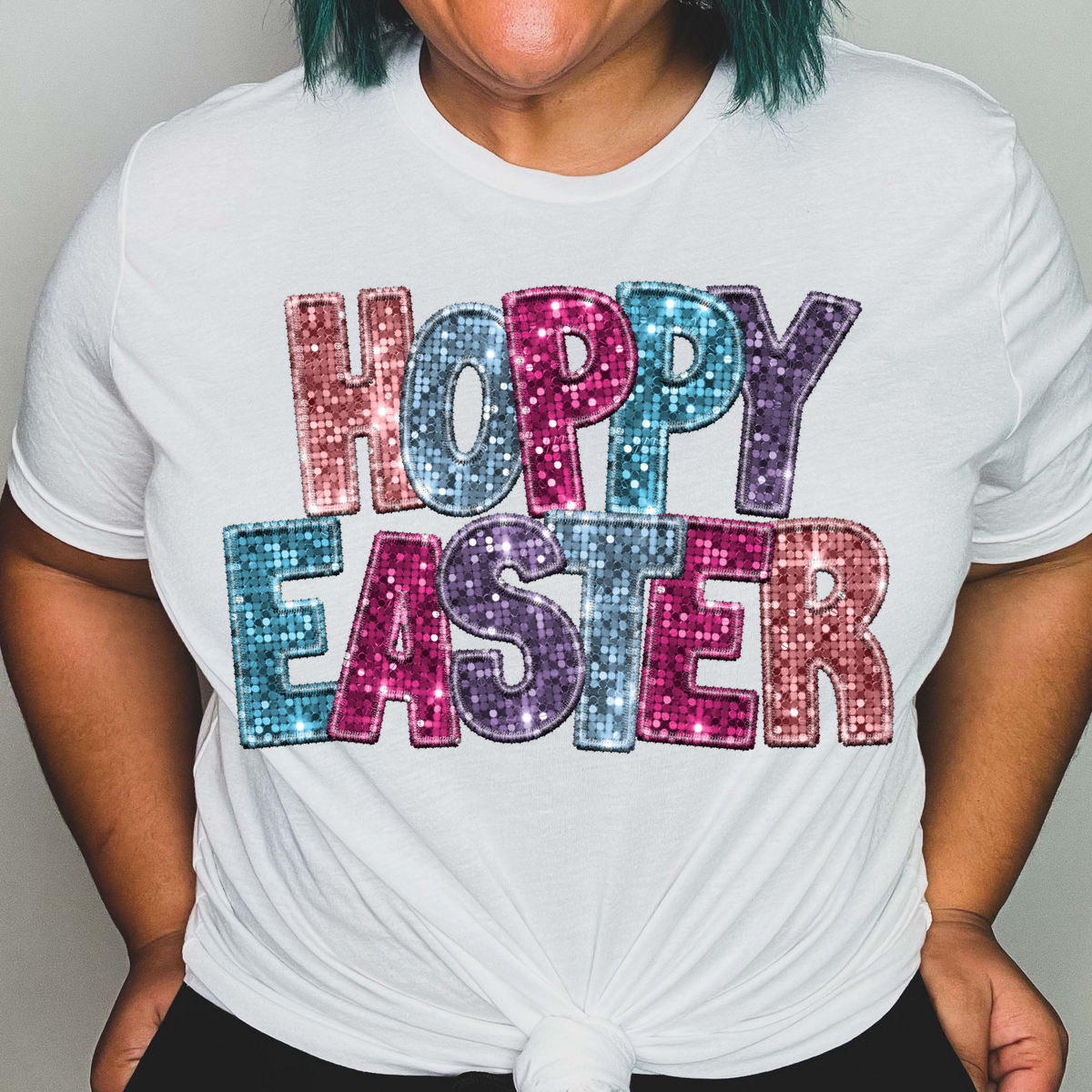 Hoppy easter pink purple blue (CITY) 24282 DTF transfer