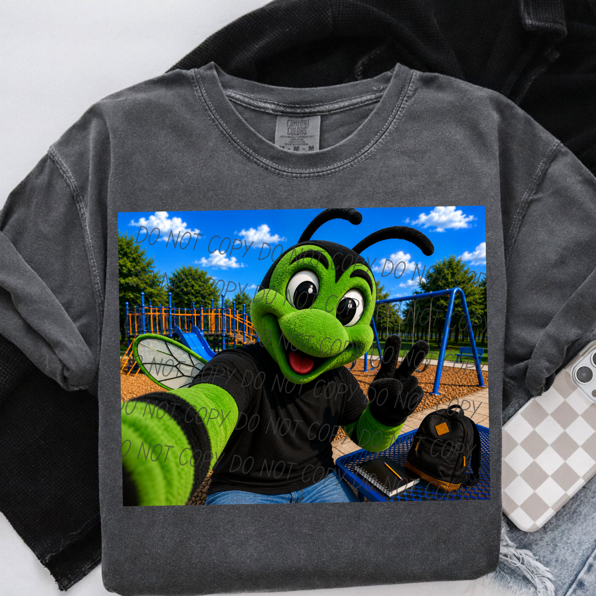 Hornet Green Mascot (City) DTF transfer
