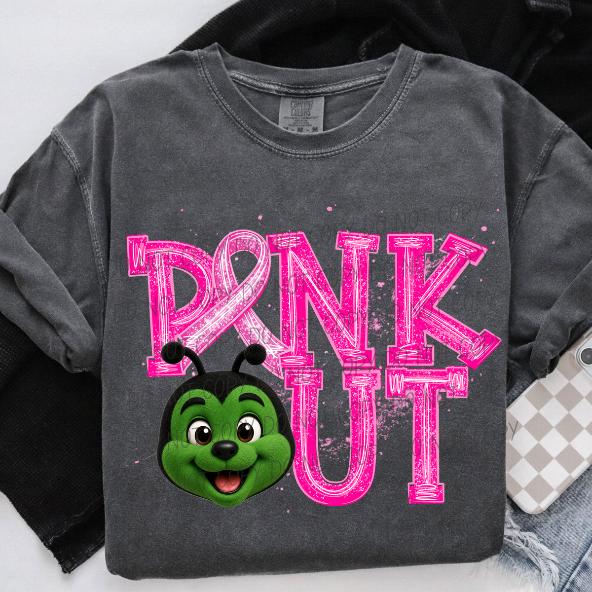 Hornets Green Pink out (city) DTF transfer