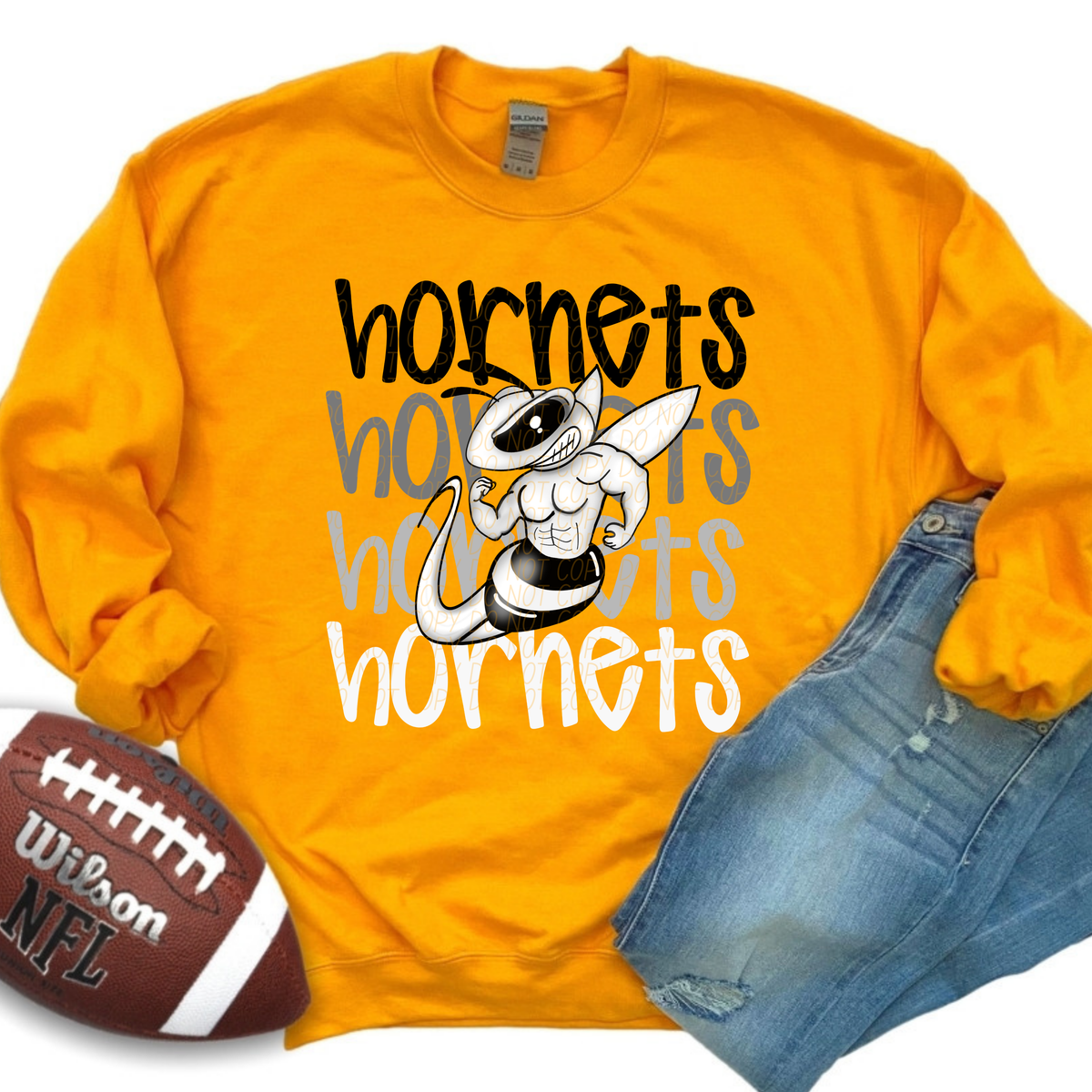 Hornets Word Stacked (CITY) 57447 DTF transfer