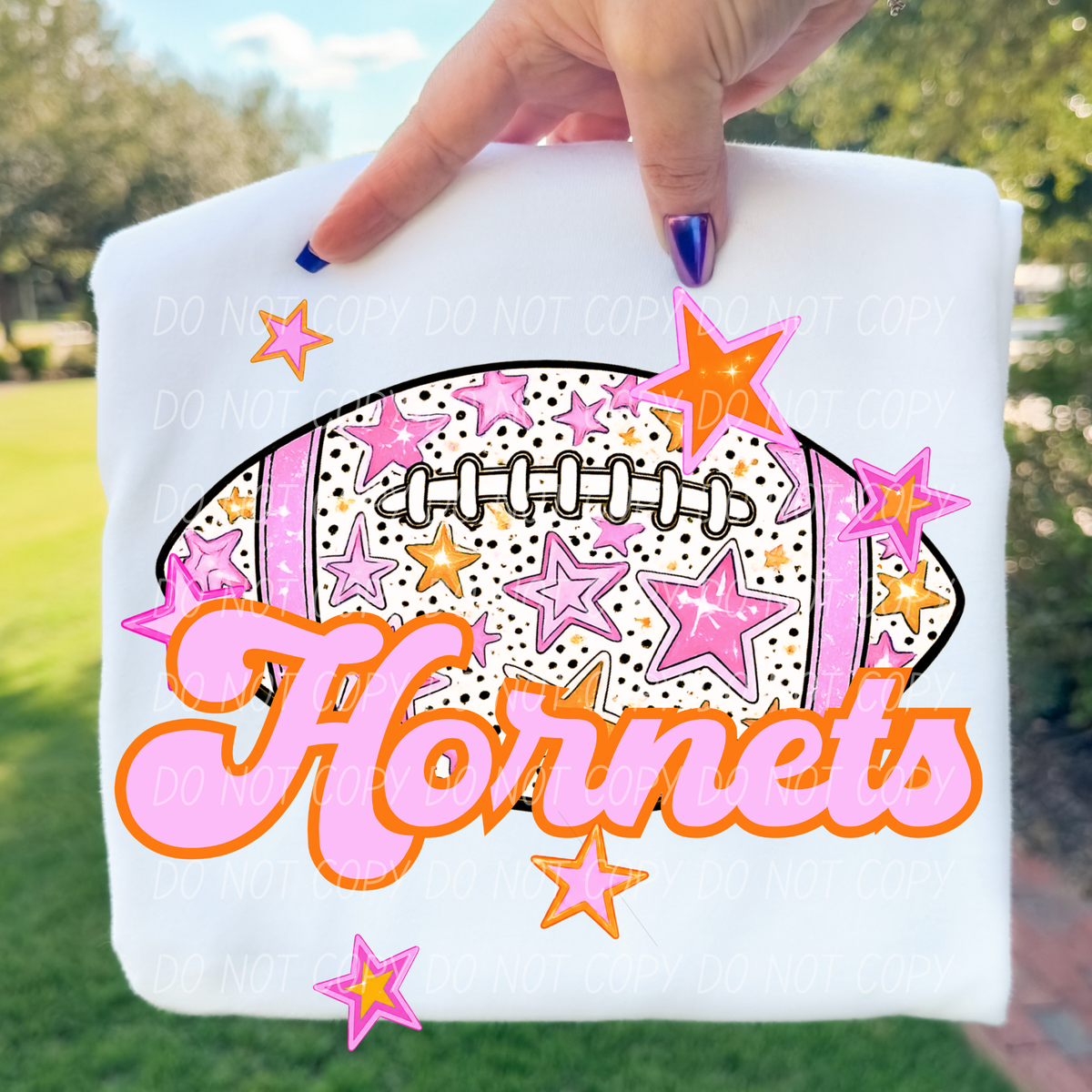 Hornets pink football (city) DTF transfer