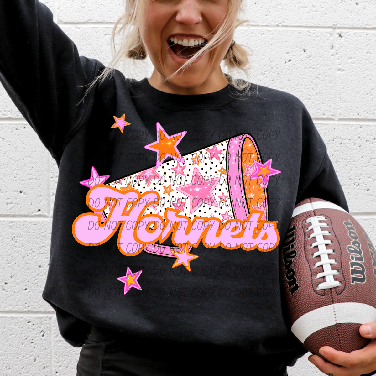 Hornets pink cheer (city) DTF transfer