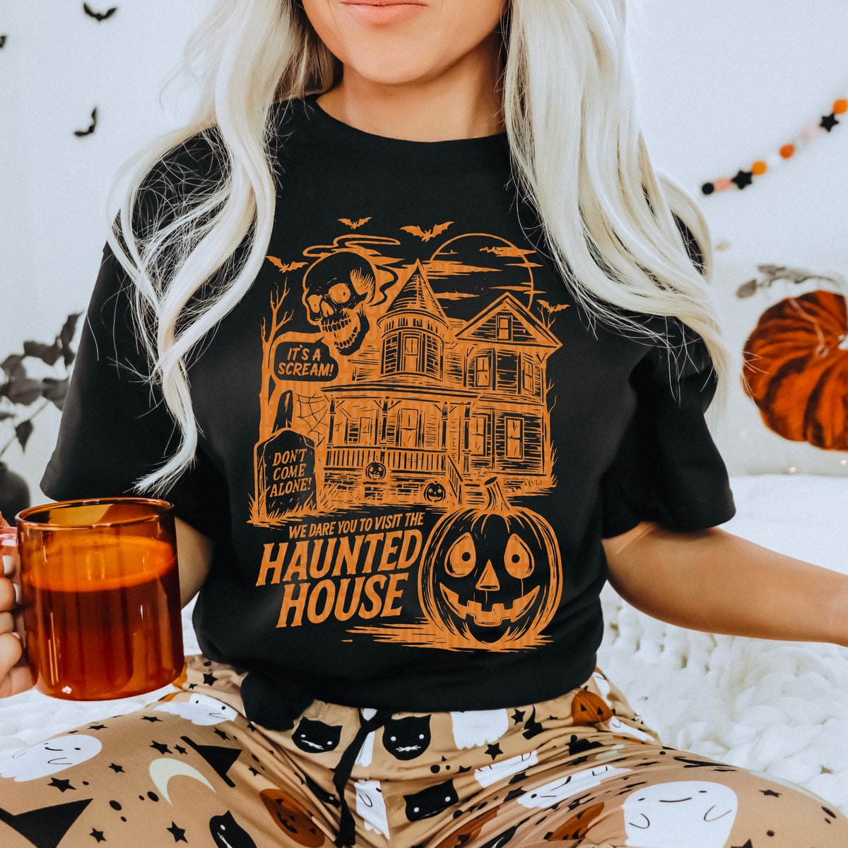 Haunted House ORANGE 68800 DTF transfer