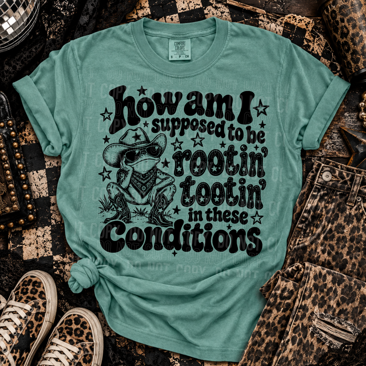 How am I supposed to be rootin' tootin' (SBB) DTF Transfer