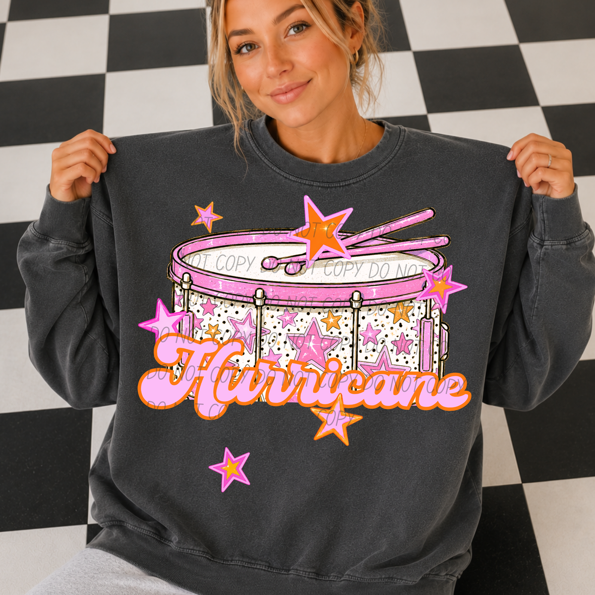hurricanes pink band (city) DTF transfer