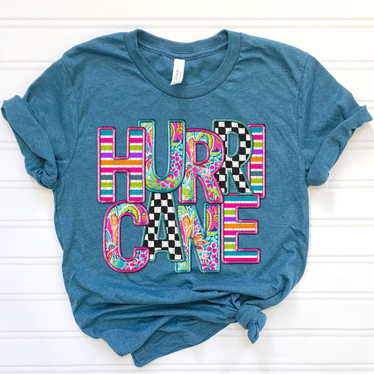 HURRICANE bright patterns (CITY) DTF transfer
