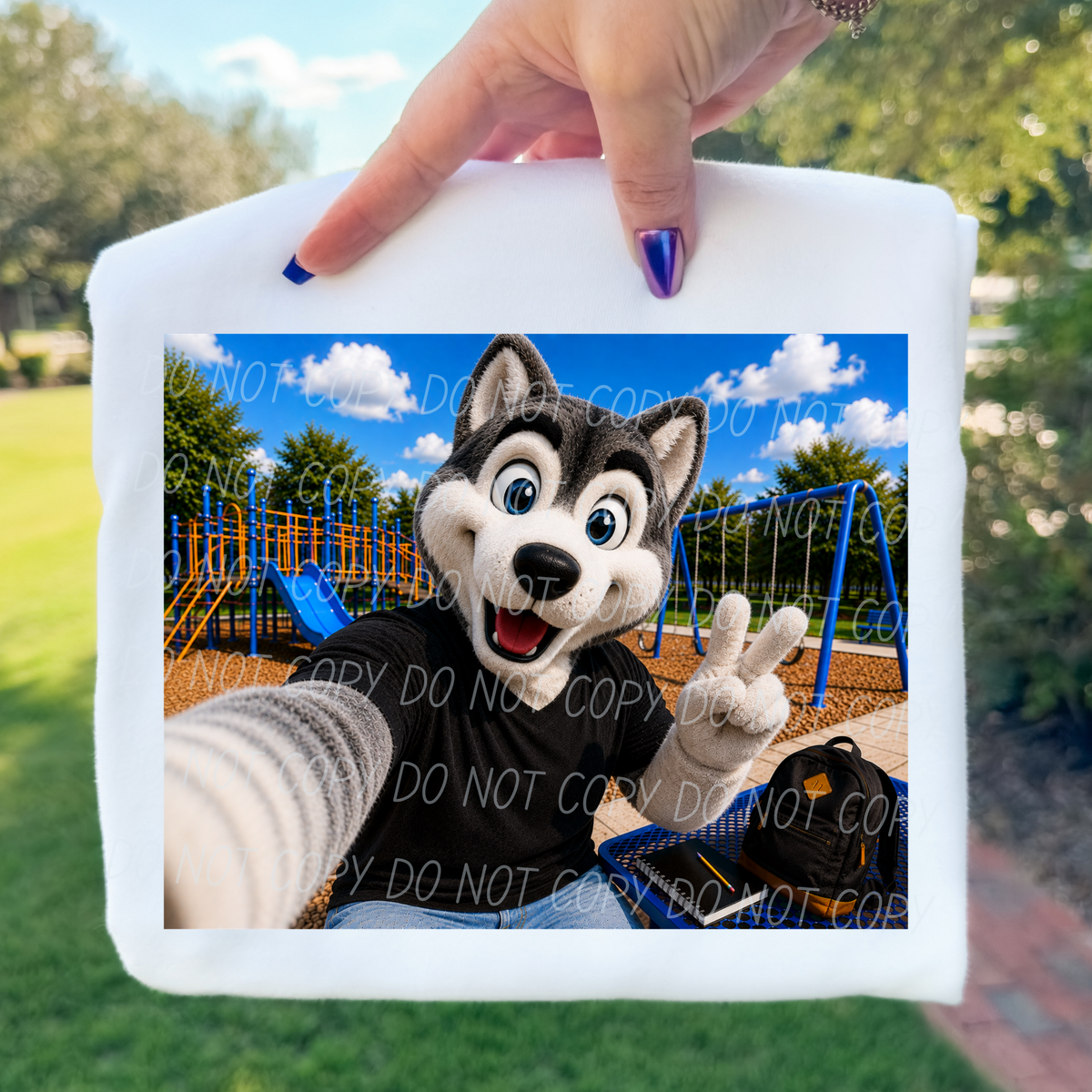 Huskies Timberwolves wolf Recess Mascot (City) DTF transfer