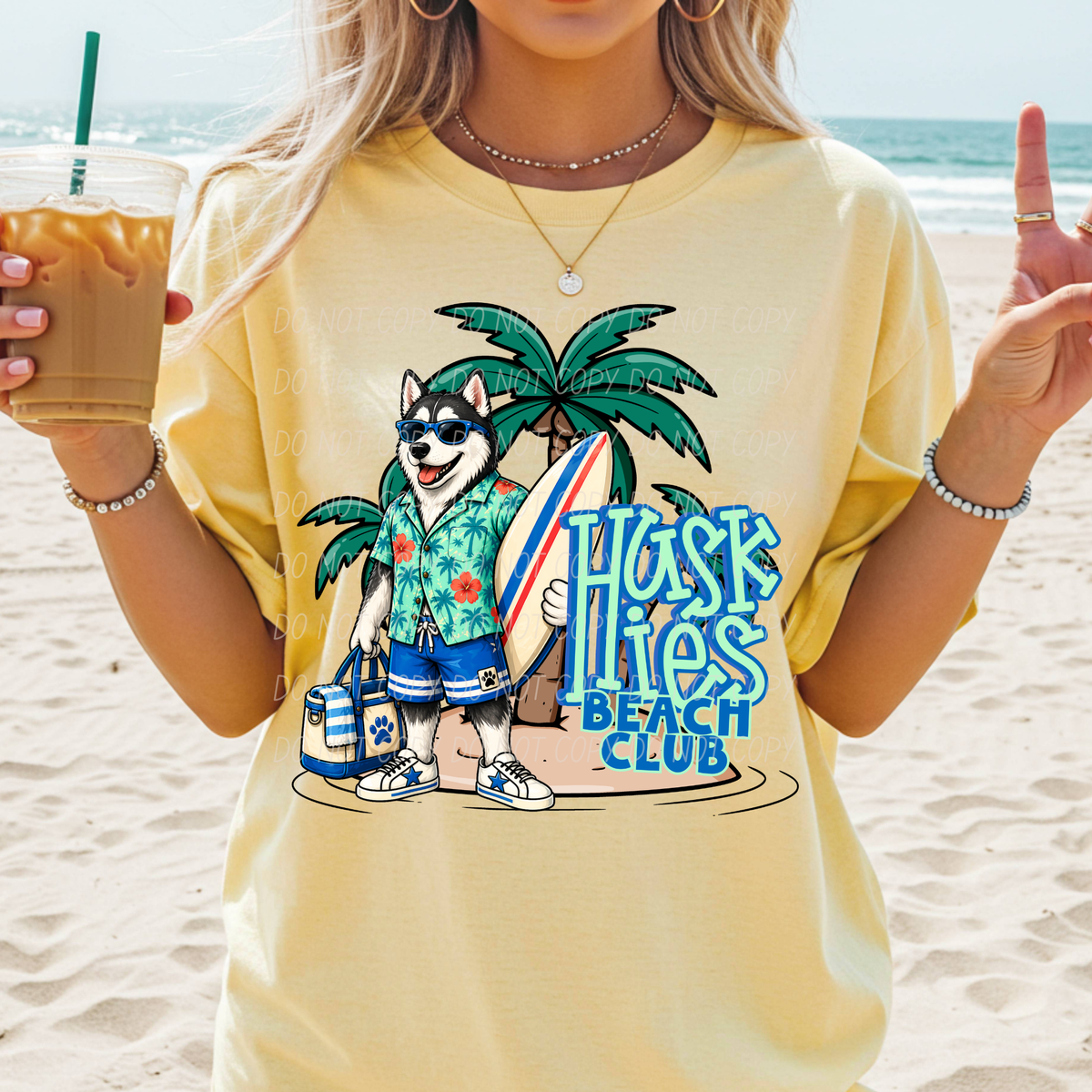 Huskies beach club (City) DTF transfer