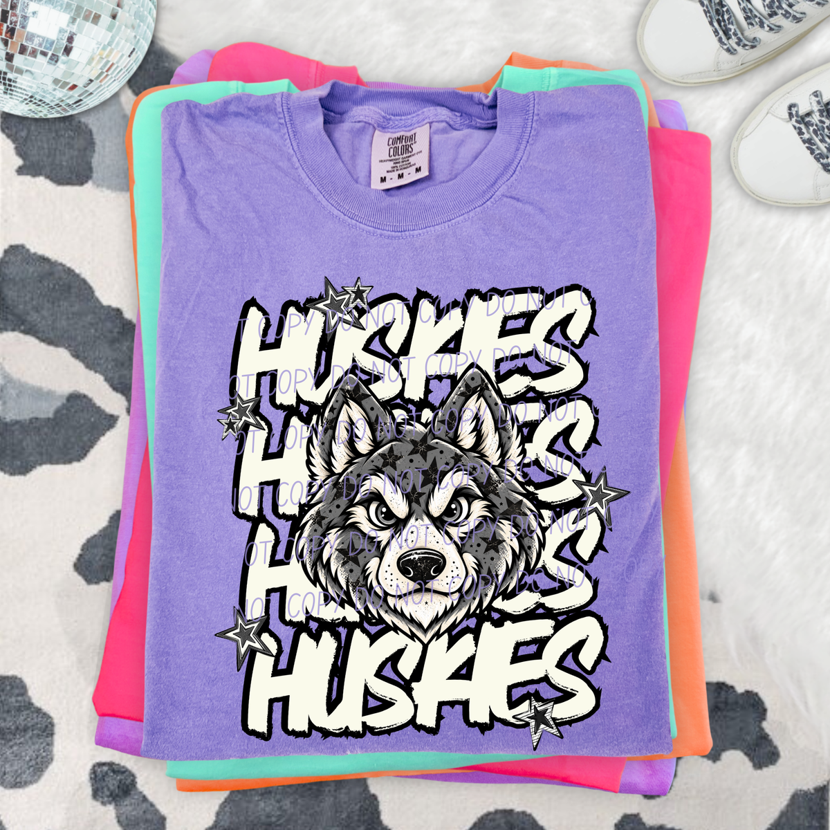 huskies varsity after dark (city) DTF Transfer
