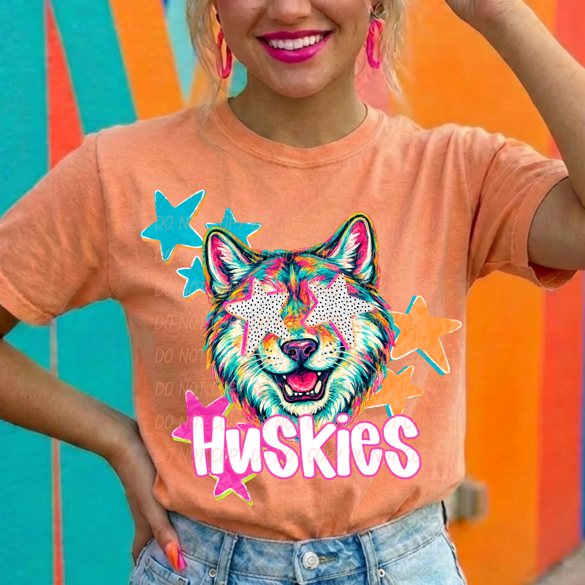 Huskies pop art (City) DTF Transfer