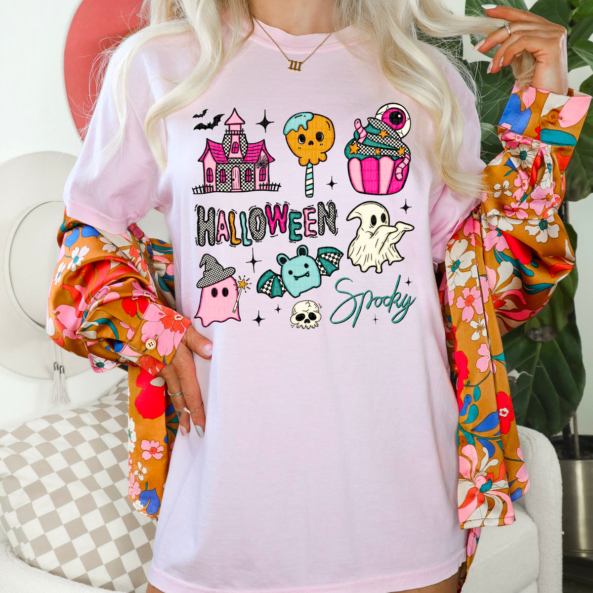 Halloween Spooky Doodles 104654 DTF transfer