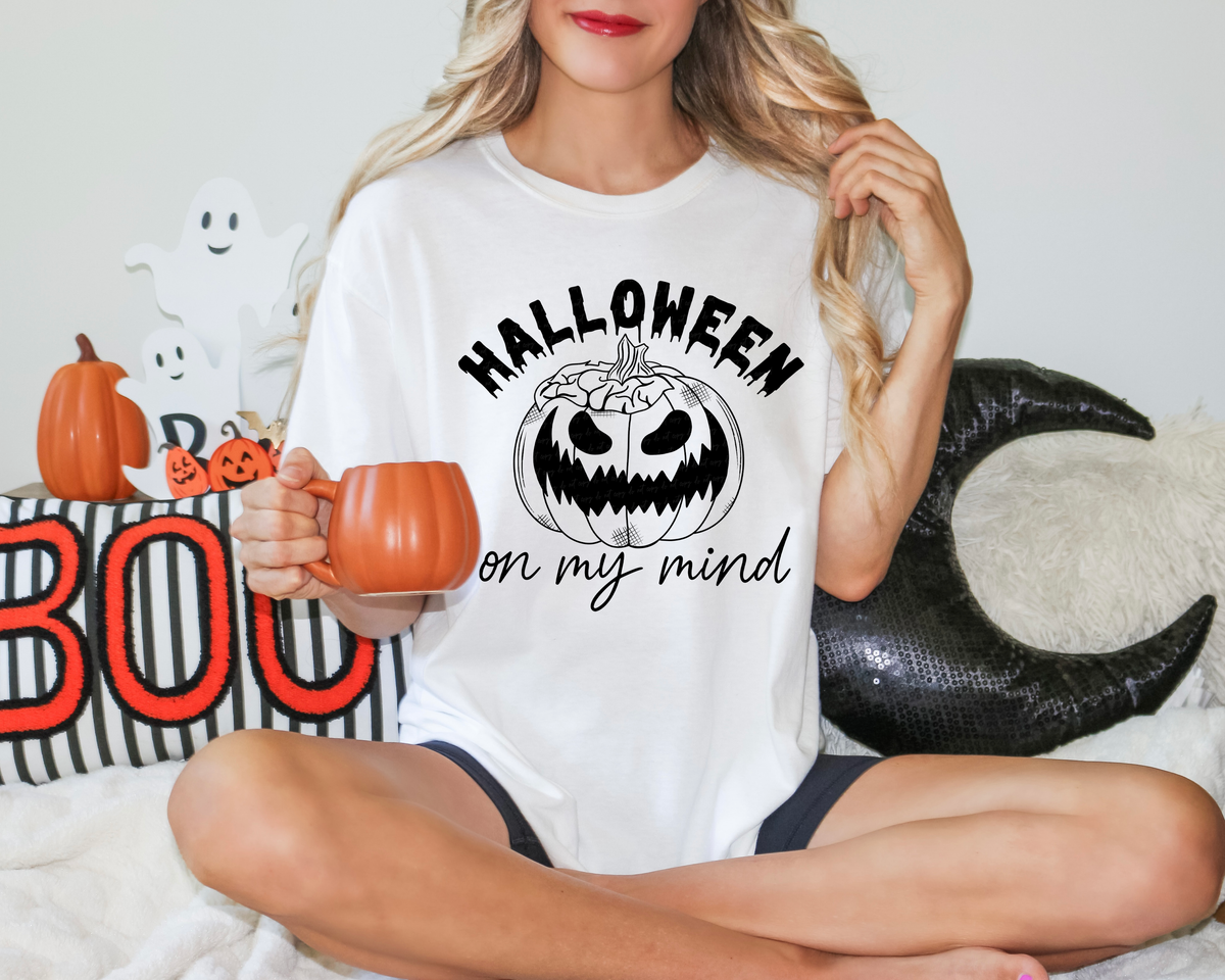 Halloween On My Mind Pumpkin 114717 DTF transfer