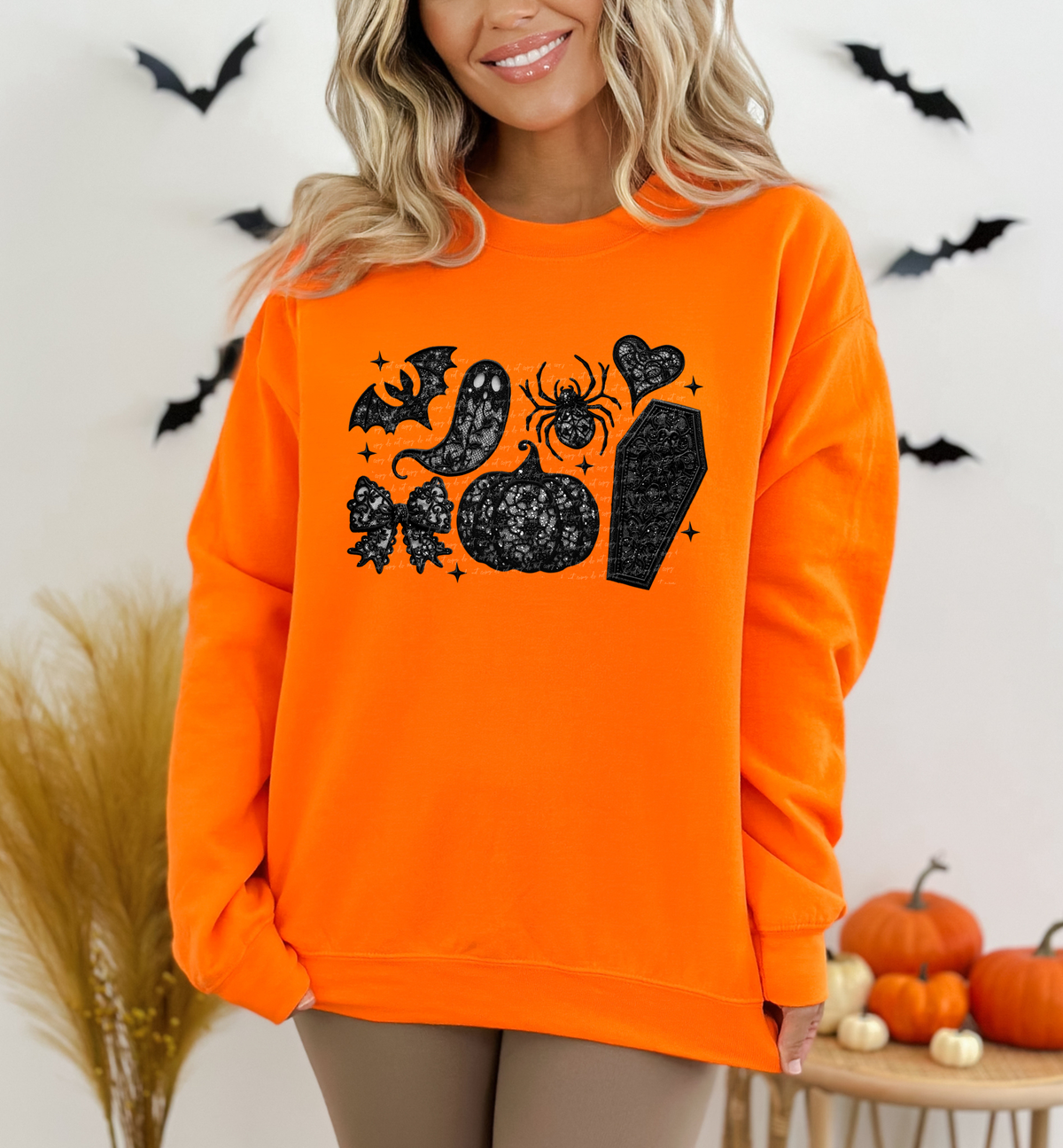 Halloween Things Cluster Faux Embroidery 57040 DTF transfer