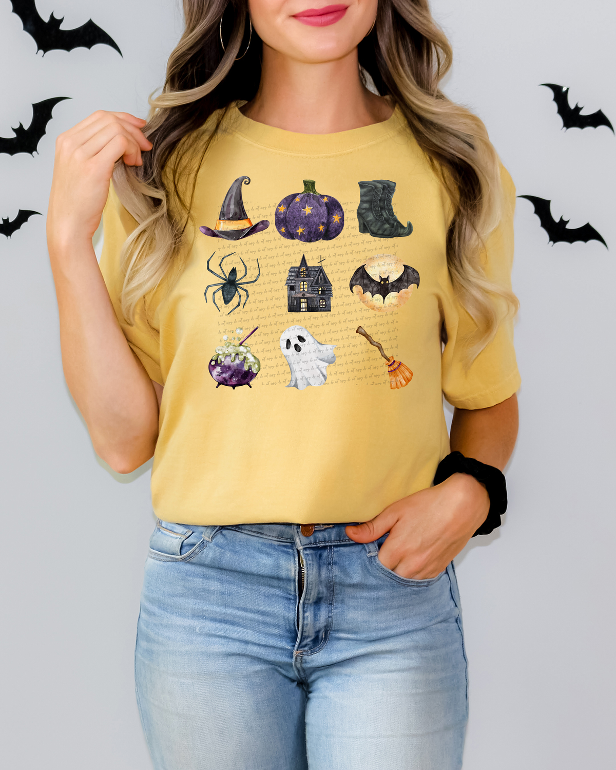 Halloween Things Grid 59883 DTF Transfer