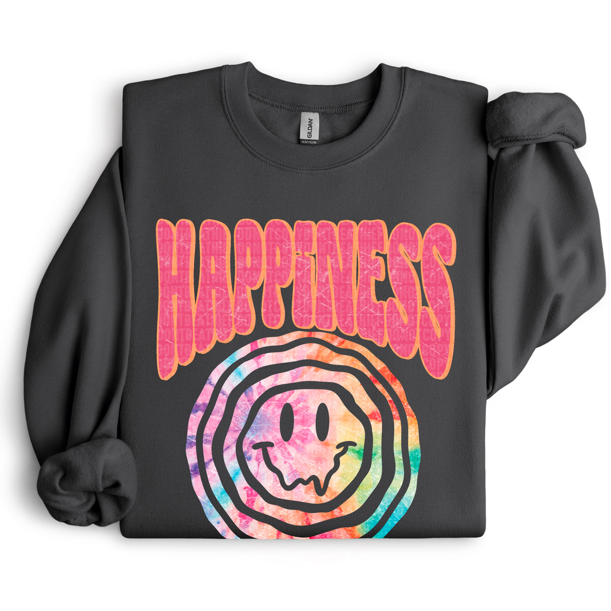 Happiness smiley DTF transfer