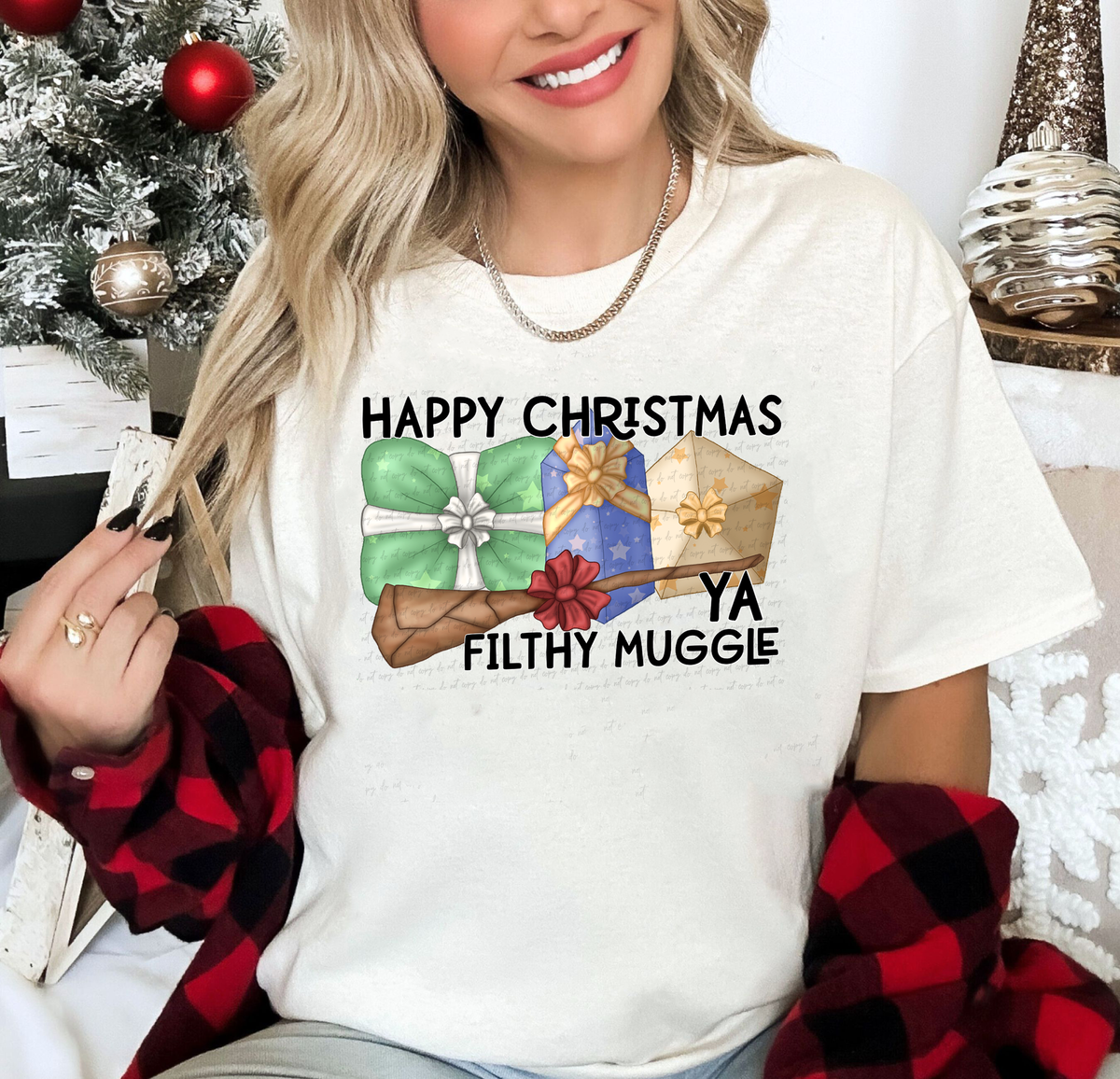 Happy Christmas Ya Filthy Muggle 115204 DTF Transfer