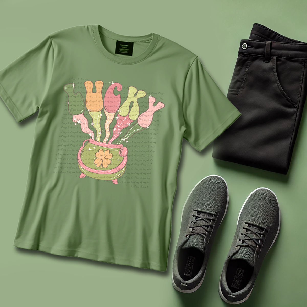 Happy Go Lucky 89272 DTF Transfer