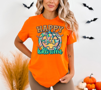 Happy Halloween Pumpkin Purple 61986 DTF transfer