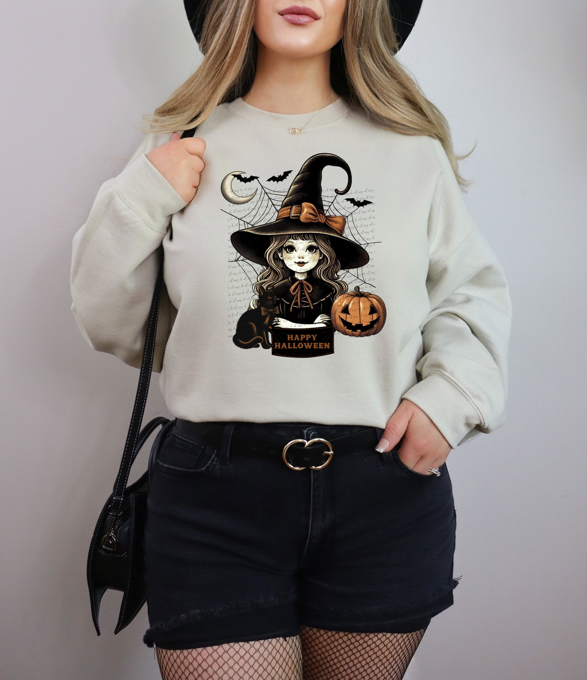 Happy Halloween Witch Girl Pumpkin 51912 DTF transfer