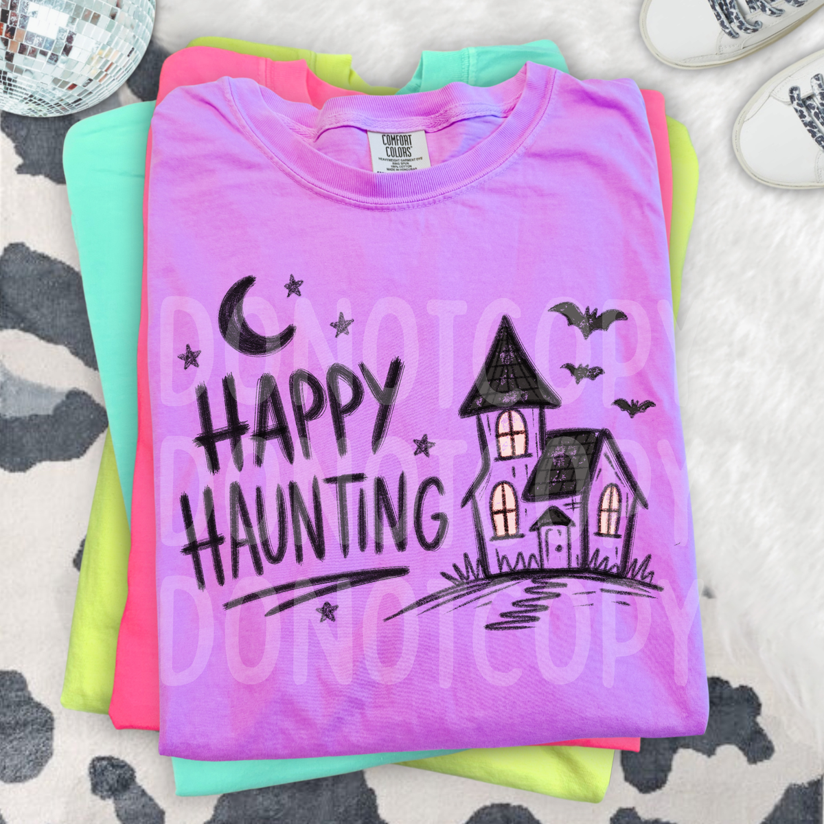 Happy haunting doodle (CSG) DTF Transfer