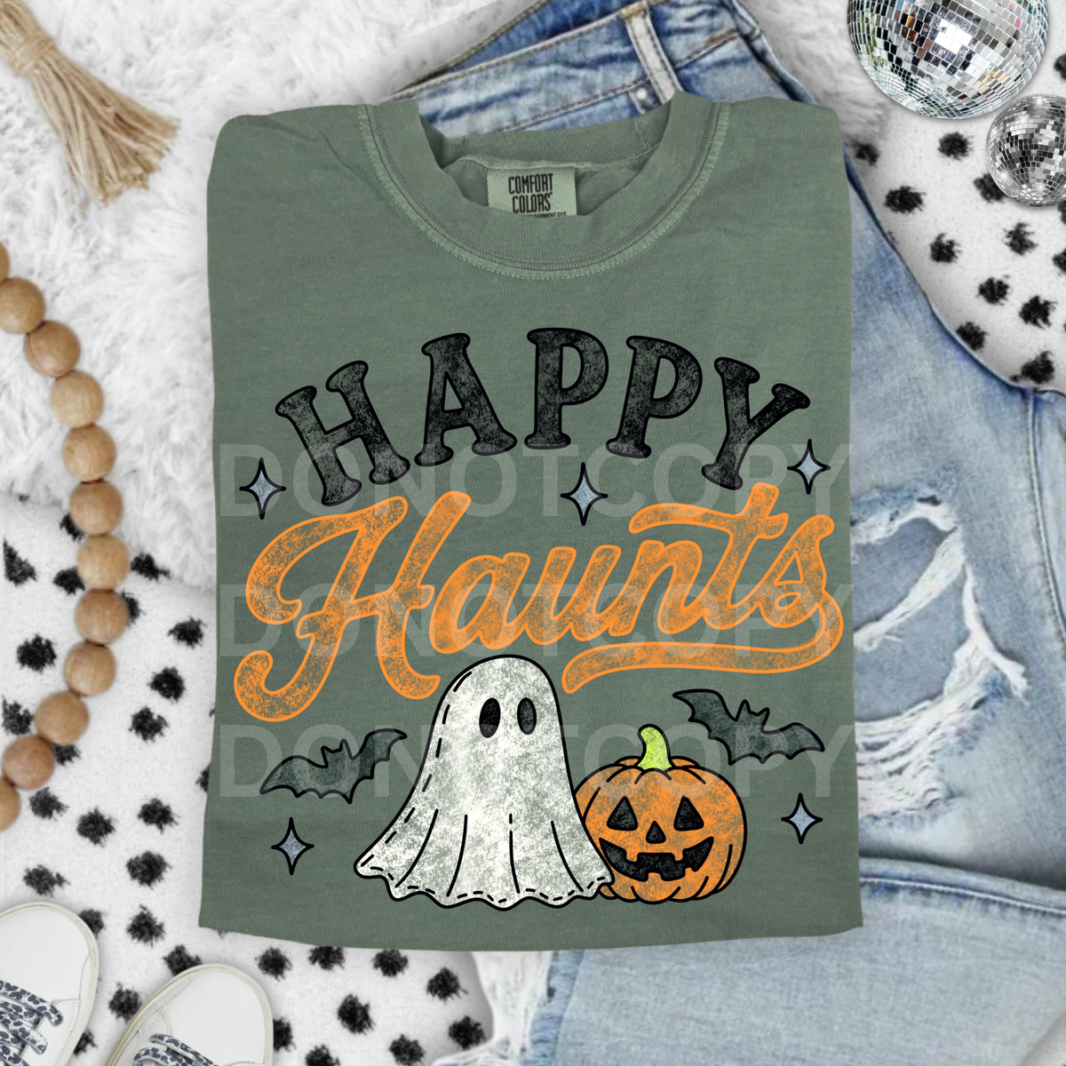 Happy haunts ghost (CSG) DTF Transfer