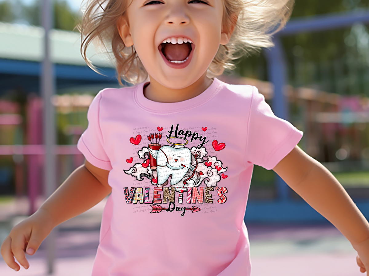 Happy Valentine's Day Cupid Tooth 71596 DTF Transfer