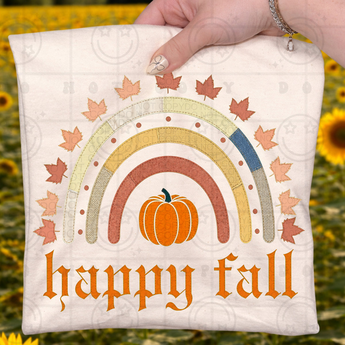 Happy fall rainbow (HW) DTF Transfer
