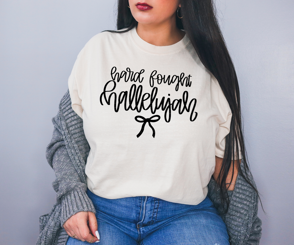 Hard Fought Hallelujah Bow 86035 DTF Transfer