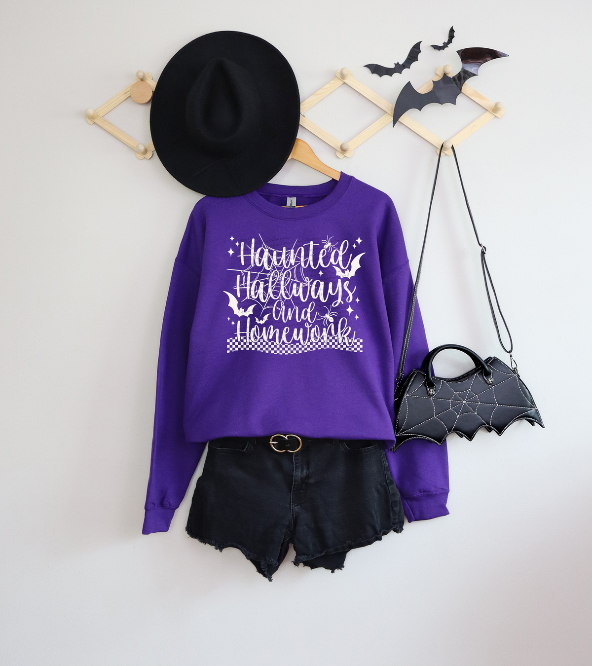 Haunted Hallways And Homework White 51447 DTF transfer