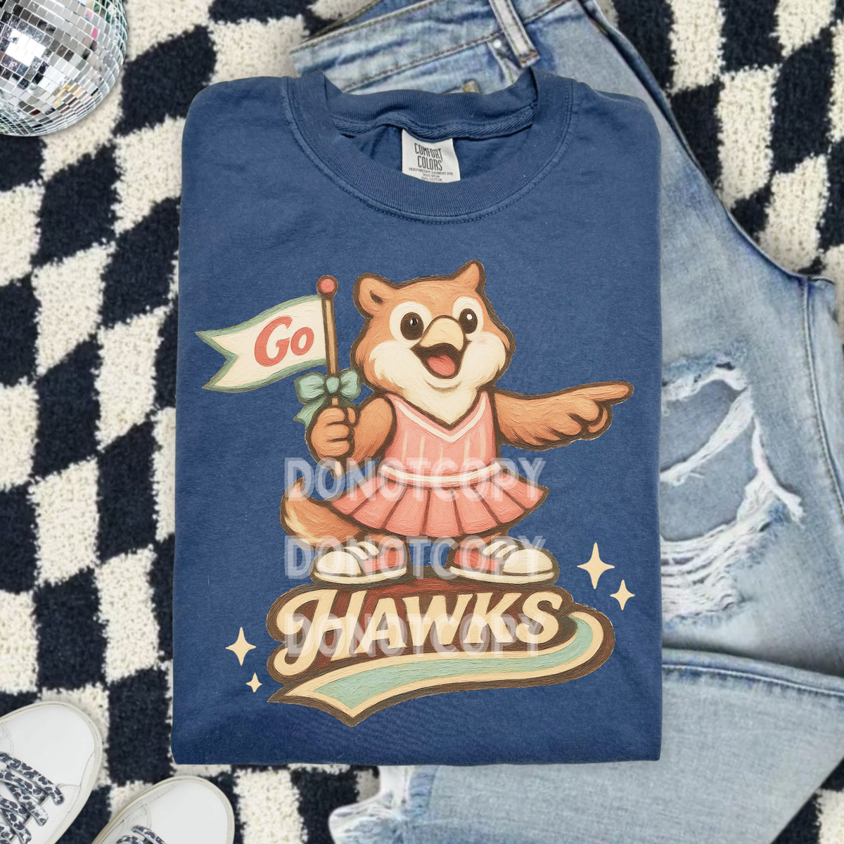 Go hawks pink dress (CSG) DTF Transfer
