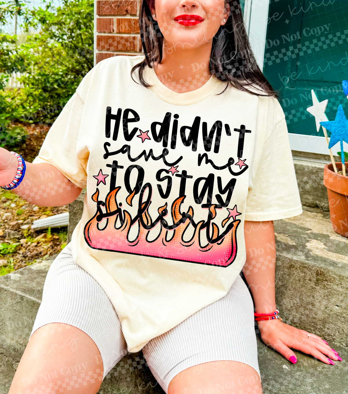 He didn't save me to stay silent (CMLD) DTF Transfer