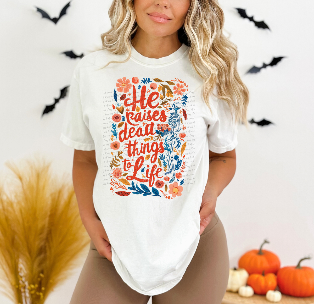 He Raises Dead Things To Life Rectangle Wreath 59191 DTF transfer
