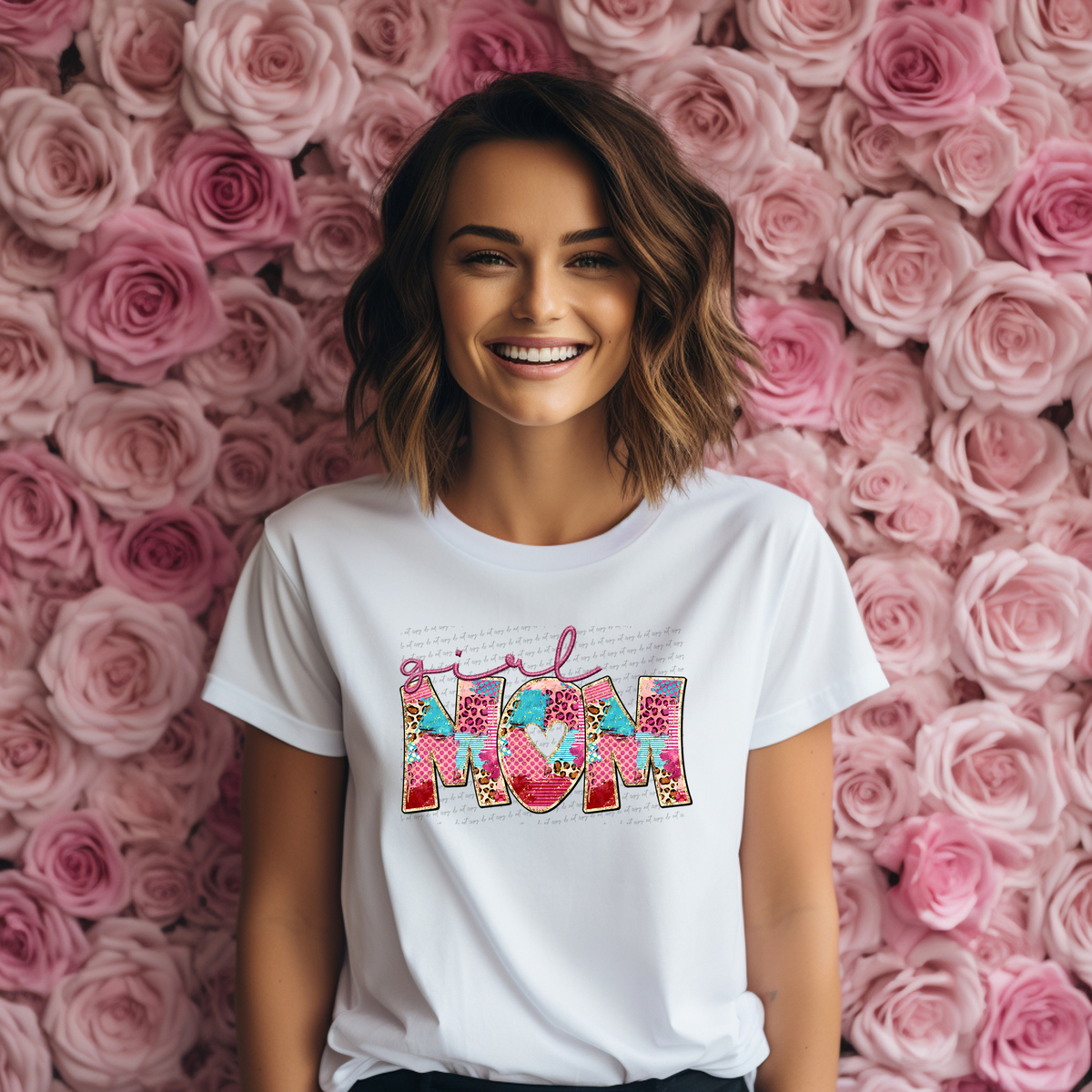 Heart Girl Mom Pink 76451 DTF Transfer