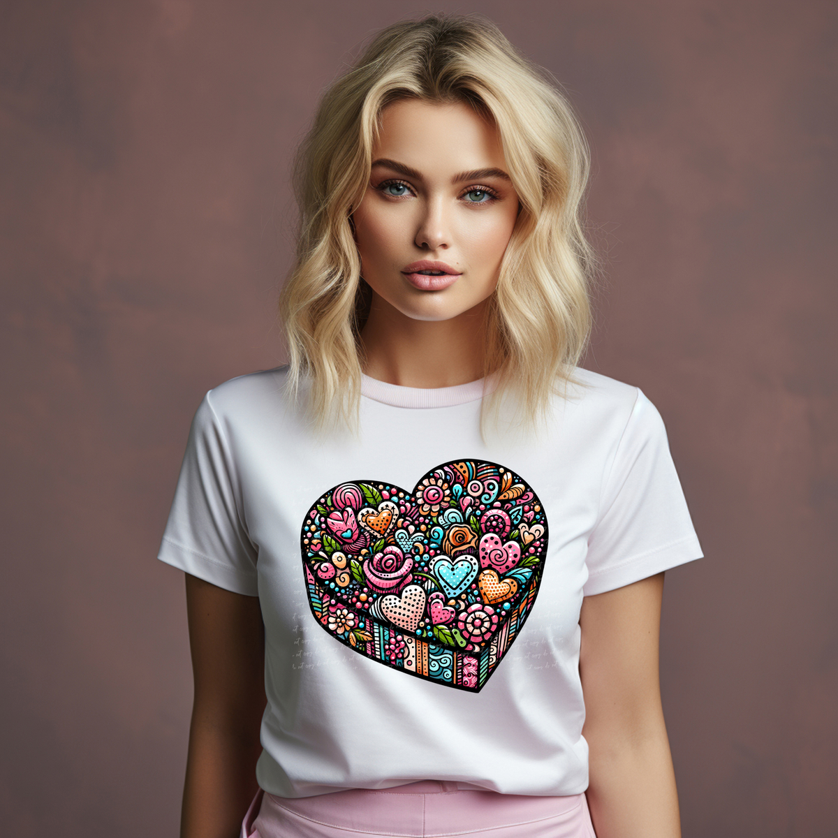 Heart Shaped Box Of Chocolates 81818 DTF Transfer