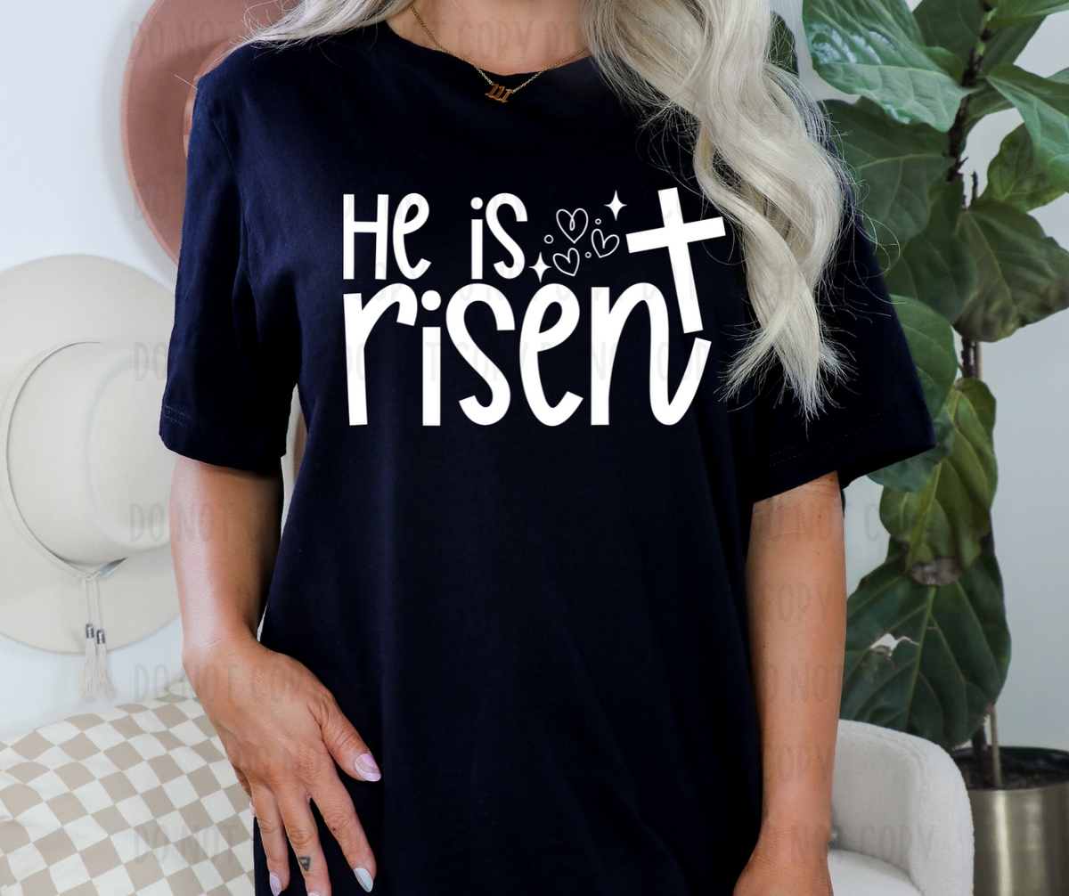 He is risen WHITE(canvista) DTF transfer