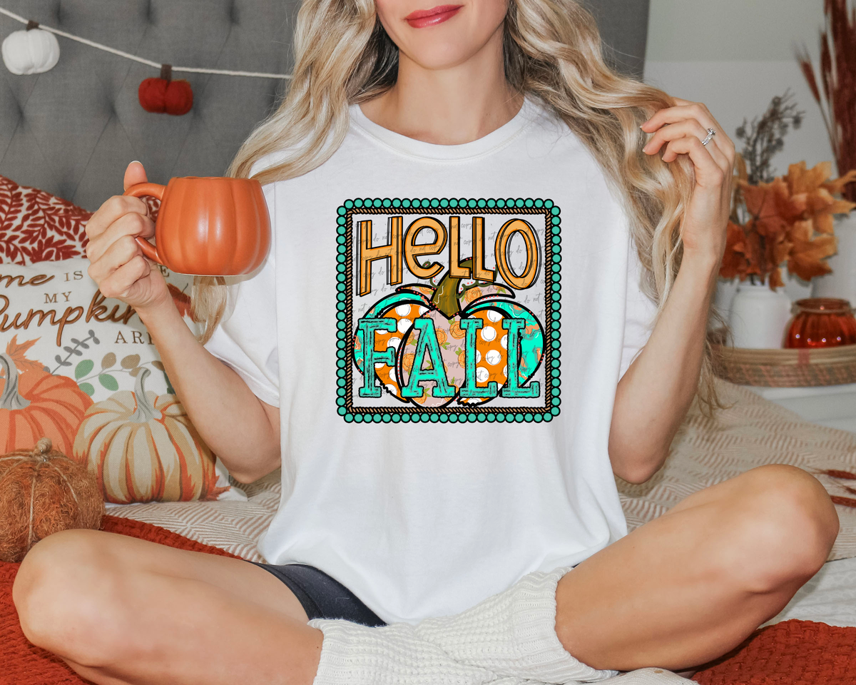 Hello Fall Pumpkin 46807 DTF transfer