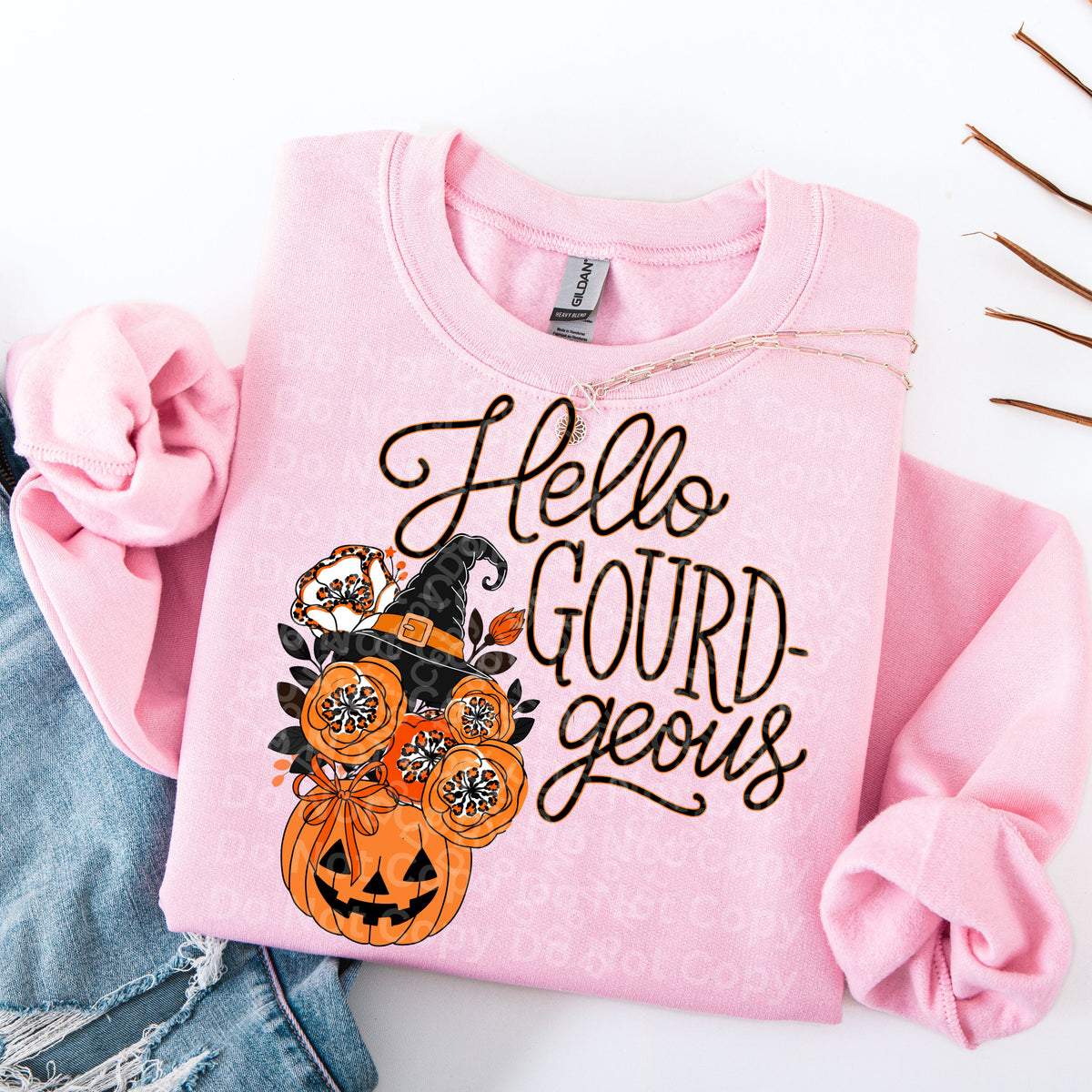 Hello gourd-geous (Irene) DTF Transfer