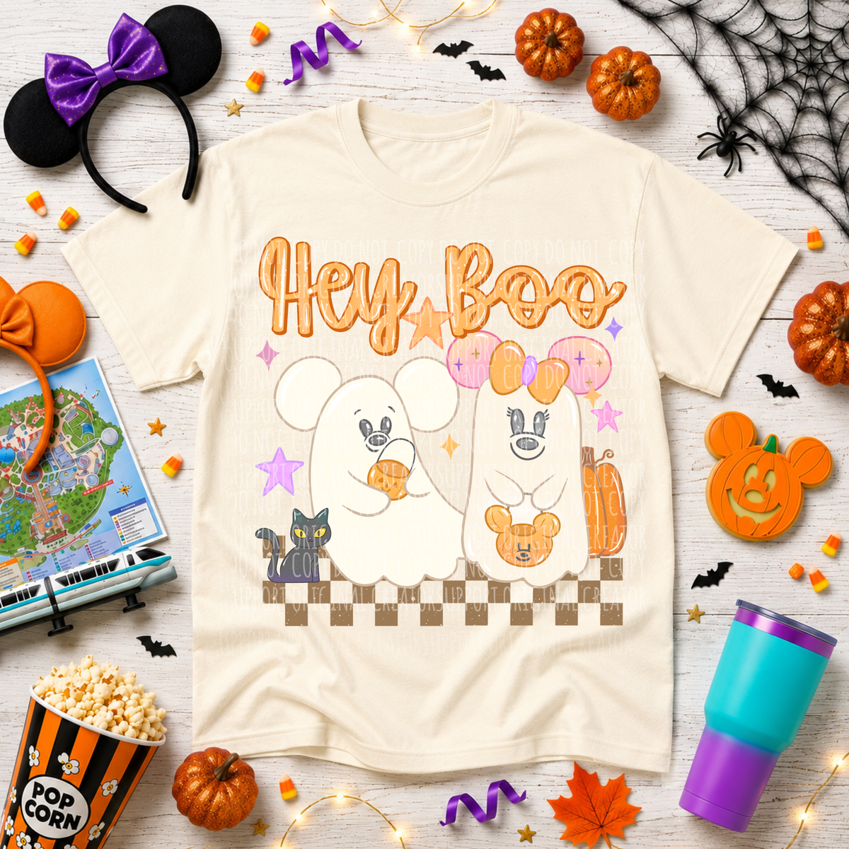 Hey boo mouse ghost (Starlight) DTF Transfer